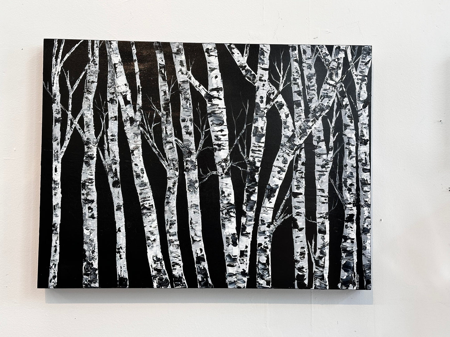 Monochrome Birch Forest