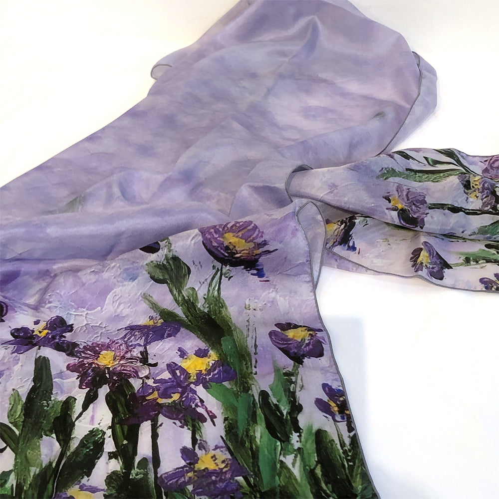 Iris Field - Silk Scarf